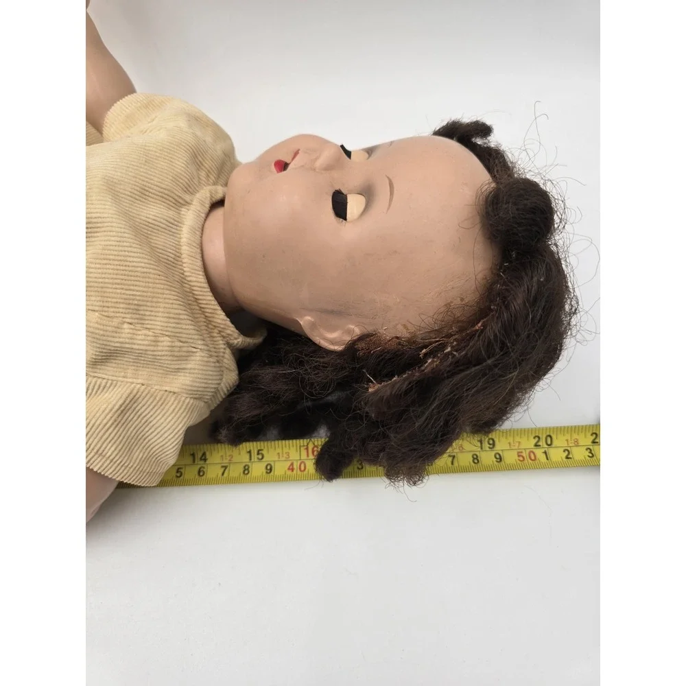 2 Vintage Hard Plastic Dolls TLC Or Creepy Halloween Decor Raving Beauty AS-IS
